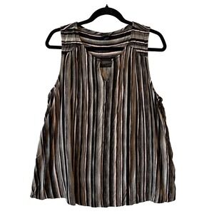 Torrid Striped Keyhole Sleeveless Tank Top Women's Plus 2X Boho Beach Resort